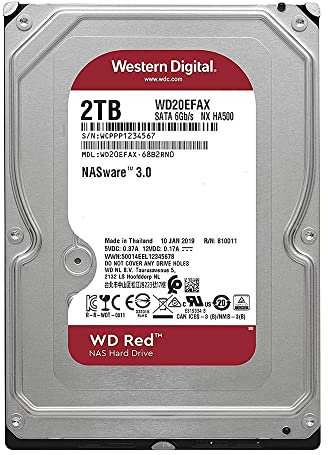 WD Red 2 TB 3.5 NAS Hard Disk Interni - 5400 RPM - WD20EFAX