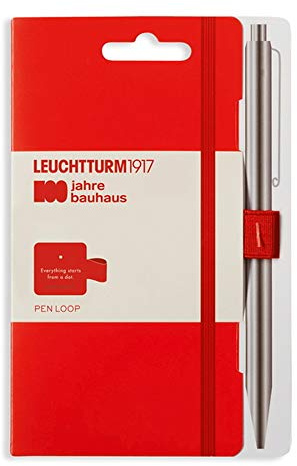 LEUCHTTURM1917 Stiftschlaufe rot 100 Jahre Bauhaus