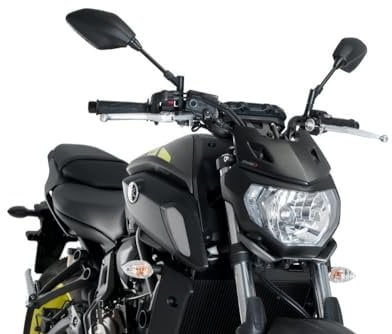 Puig Windschutzscheibe Naked New Generation Sport Plus 1439J für Yamaha MT-07 18'-19', Mattschwarz