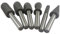 6mm Cylinder Rotary File Burr Tungsten Carbide Round Cutter for Metal Engraving Grinding Drill Bit Set for Rotary Tools 6pcs