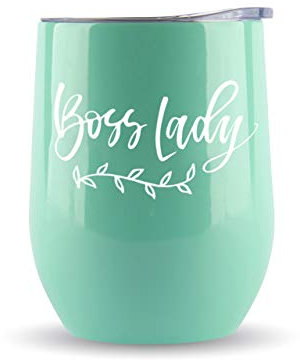 Boss Gifts for Women Weinglas/Tasse, groß, 340 ml, lustige Geschenkidee für Mädchen, Chef, Lady, Boss Babe, Dame, Chef, Frau, Frau, Büro, Wertschätzung