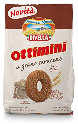 Divella Ottimini al Grano Saraceno Buchweizen Shortbread Kekse 300g Biscuits Cookies italienische Kekse