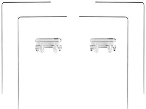 POHOVE 4pcs Aquarium Light Stand Kit, Stainless Steel LED Light Lamp Holder, Support for Fish Tank Lighting