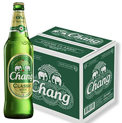 12 Flaschen Chang Bier Classic Bigbottle 620ml Thailand`s Lager Beer