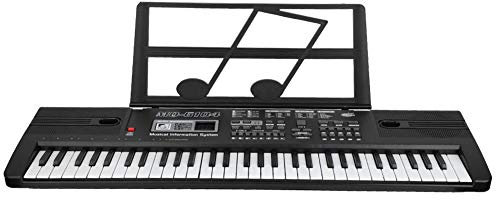 Ejoyous Keyboard Elektronische Tastatur Klavier Digital Piano 61 Schlüssel, Elektronische Orgel 61 Schlüssel-Digital-Piano mit Mikrofon Geeignet für Kinder von 1-6 Jahren