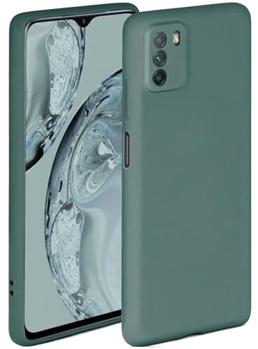 ONEFLOW Soft Case für Poco M3 Hülle aus Silikon mit Kameraschutz, Silikonhülle mit erhöhtem Schutz fürs Display, Backcover Schutzhülle, weiche Handyhülle, Petrol