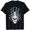 Spinnennetz Skelett Totenkopf Tarantel Spinne Halloween T-Shirt
