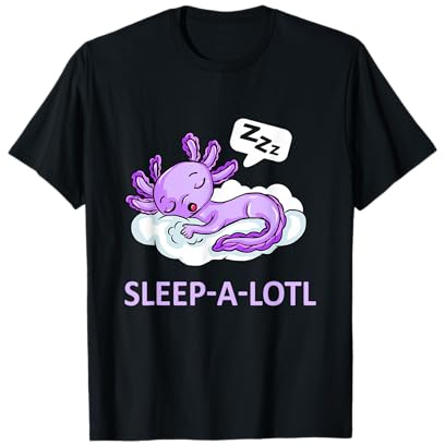 Sleep-A-LOTL schlafendes Axolotl Pyjama Schlafanzug Ambhibie T-Shirt