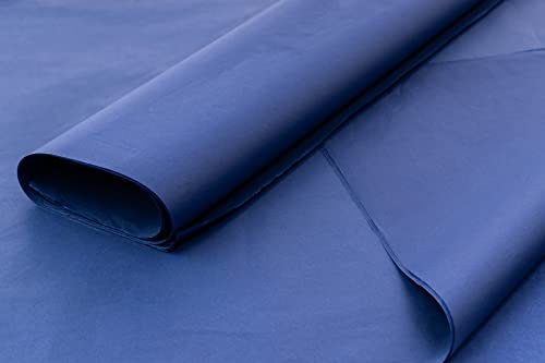 Farbiges Seidenpapier/Geschenkpapier/Geschenkpapierbögen (50,8 x 76,2 cm), erhältlich in 10s/25s/50er (dunkelblau, 50 Stück)