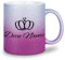 glitzertassen.de® | Queen mit Namen | Personalisiert | Tasse mit Glitzer | Geschenkidee (Silberviolett)