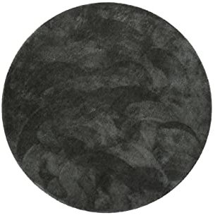 Wecon Home Kuschelig weicher Esprit Hochflor Teppich, bestens geeignet fürs Wohnzimmer, Schlafzimmer und Kinderzimmer RELAXX (120 cm, rund, anthrazit)