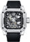 NORTH EDGE Automatische mechanische Uhr – Herren Skelett Edelstahl Silber Mechanische Uhr Möwe Bewegung Rubin Kristall Armbanduhr für Herren Space X Serie, silber, Skelett