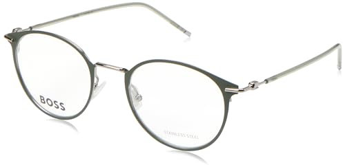 BOSS HUGO 1432 Brille, Matte Green Ruthenium, 50 für Herren, Matte Green Ruthenium