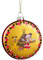 Kurt S. Adler Disney Weihnachtskugel Micky und Pluto in Form einer Glasscheibe Ø8 ??cm