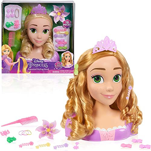 Just Play Rapunzel Styling Head, Deluxe, Rapunzel Toy for Girls, Stylish, Hair Accessories