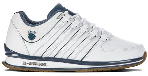 K-Swiss Herren Rinzler Sneaker, White/Orion Blue/Gum, 49 EU