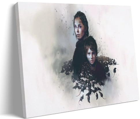 EKoKim Plague Tale TV-Serie-Poster, dekoratives Gemälde, Leinwand-Wandposter und Kunstdruck, modernes Familienschlafzimmer-Dekor-Poster, 60 x 90 cm