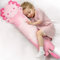 Mewaii 110CM Kuscheltier Süßer Axolotl Plüschtier Stofftiere Lang Plüschkissen Ausgestopftes Tier Spielzeug Kuschelkissen Geschenk Plüschkissen