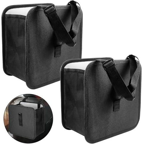 2 Piezas Cubo de Basura para Coche Colgante Papelera Coche Cubo Basura Coche Impermeable a Prueba de Fugas con Correa Ajustable para Coche SUV Camión