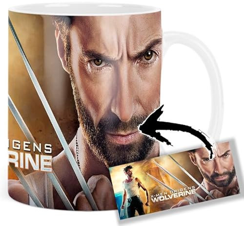 MUGSVILLE X-Men Origens Wolverine Hugh Jackman Taza Ceramica Mug
