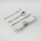 Disnace 10 Pack Plastic Cutlery Set, Elegant Plastic Silverware Set, Reusable Flatware Set, Tableware Party Cutlery, Camping Cutlery Combo with Spoon Knife Fork Sets Wrapped in White Napkin (Silver)