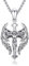 CRWENG Jesus Kreuz Halskette für Herren Sterling Silber Kruzifix Anhänger Kreuzflügel Halskette Schutzmedaillen Halskette klassisches Kreuz Christlicher Schmuck Geschenke für Männer und Jungen