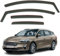 AirFlux: Modern, Dunkles Rauchgetönt, Selbstklebend, Ford Focus MK4 SW Kombi 2019-2024 Windabweiser Set mit 4 Stück