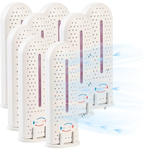 Sichler Haushaltsgeräte Entfeuchter: 8er-Set Aktiver Mini-Elektro-Luftentfeuchter mit USB, Statusanzeige (Auto Zubehör, Kühlschrank)