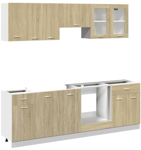 vidaXL Set Muebles de Cocina 8 pzas “Lyon” Roble Sonoma