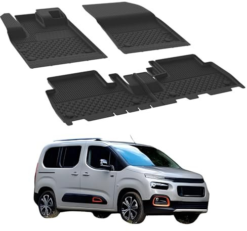 Sahler Fußmatten Automatten kompatibel mit Citroen Berlingo 2019-2026 | 4.5D Premium TPE Gummi Antirutsch Gummimatten Wasserdicht Car Auto Matte Schwarz