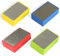 4 Stück Diamant-Handpolierpads, Diamant-Schleifblock-Set, 4 Farben Glas-Schleifpads, Diamant Handschleifpad für Steinkeramikfliesen, Glas, Schleifen Trimmen (60# 100# 200# 400#)