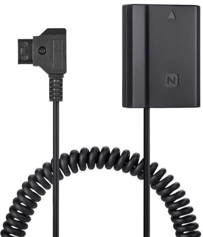 D-Tap to NP-FZ100 Dummy Battery,Fully Decoded NP-FZ100 Power Cable for Sony A7R V,A7 IV,A7S III,A7R IV,A7R III,A7M3,A7C,A6600,A6700,ZV-E1,A1,A9,A9II Cameras
