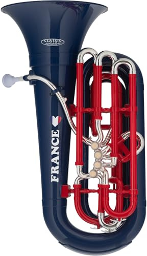 Classic Cantabile MardiBrass KT-30 Länder-Tuba in Bb - Extrem leicht & sehr stabil - Material Korpus: ABS Kunststoff - Mundrohr & Maschine: Messing - Gigbag & Mundstück (Frankreich)