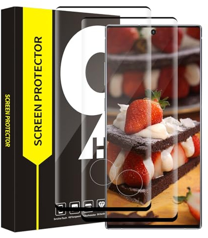 Bodyguard 2 Pack Verre Trempé pour Samsung Galaxy Note 10, Sans Bulle, bords incurvés en 3D, Haute Sensibilité, Dureté 9H Protection écran, 0,33mm Grande clarté Samsung Note 10 Vitre Protection