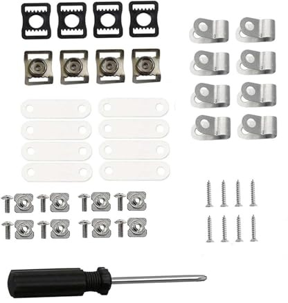 Zambuph Helmet Buckles Chin Buttons Repair Kit Complete Tools Includes Nuts Screws R Clips Grommets And Screwdriver Essential Sports Gear Football Helmet Repair Kit Screwdriver Screw Nuts