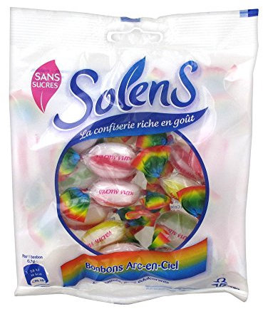 Solens Bonbons Arc-en-Ciel Sans Sucre 100 g