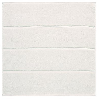 Badteppich Frottiervolerger Baumwolle Adagio 60x60 oder 60x100 dezente Farben Aquanova, Größe:60x60;Farbe:Elfenbein