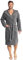 Vossen Damen & Herren Bademantel Texas flanell M