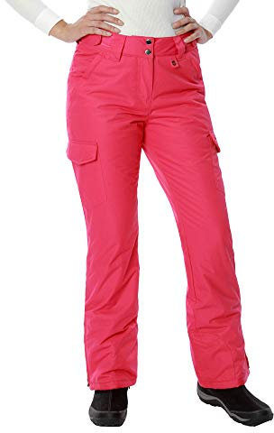 ARCTIX Isolierte Cargohose für Damen, Schneesport-Hose, Rose, S x 31L