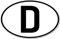 GreenIT D Aufkleber Auto Sticker BRD GER Deutschland Länderkennzeichen Zeichen Symbol 4061963019719