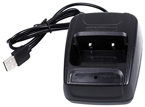 Mengshen Desktop Charger With USB Plug Compatible for Baofeng BF-888S 777S 666S H777/R888s plus Radio Walkie-Talkie