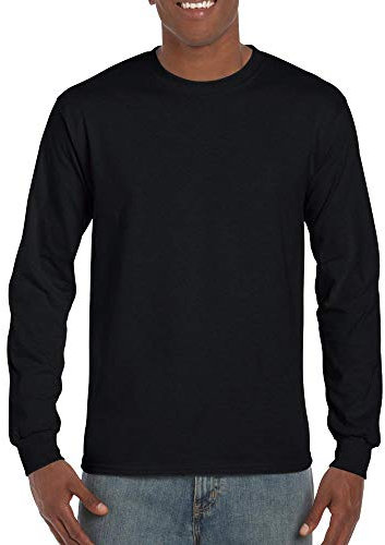 GILDAN H400 Adult Hammer Adult 6 Oz. Long-Sleeve T-Shirt Black 4XL
