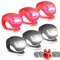 Chizea Set Luci Bici LED, Impermeabile, 6 Pezzi Silicone Luce Anteriore e Posteriore, Fanali I'equitazione Notturna, Campeggio, Batterie Incluse