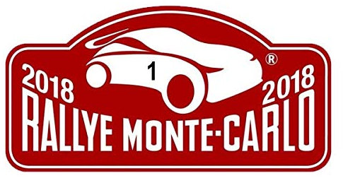 PEGATINEA Rallye Aufkleber Monte-Carlo 2018 02 Vynil klebstoffe Plattenaufkleber PR221
