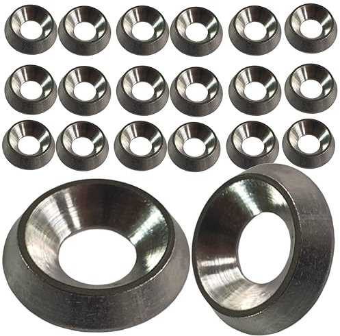 Rondelles de finition à tête fraisée M4 M5 M6 en métal massif A4 en acier inoxydable de qualité marine