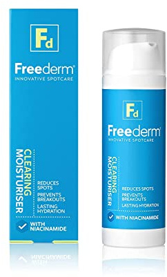 FREEDERM Clearing Oil-Free Face Moisturiser for Spot Prone Skin. Prevents Breakouts. With Niacinamide, 50 ml
