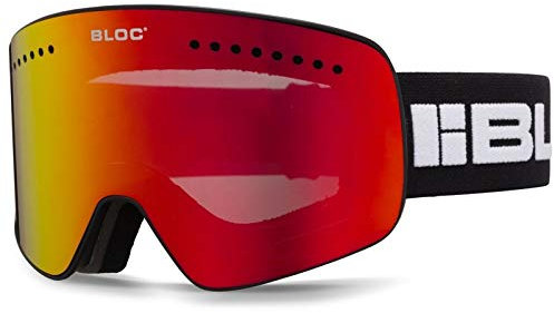 Bloc Fifty Five Ski Goggles Magnetic 2 Lens Interchangeable Matt Black G551