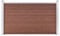 vidaXL Gartenzaun Sichtschutzzaun Windschutzzaun Lamellenzaun Windschutz Sichtschutz Zaun Element Garten Terrasse WPC 180x105cm Braun