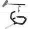 Schwarz Metall Mikrofon Boompole Stützhalter-Mikrofon Ausleger Pole Montageadapter-Metallmikrofonhalterung Audio Boom Pole -passend auf C-Ständer und Mikrofon Ständer