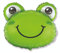 Frosch Froschkopf ca. 80 cm x 80 cm Luftballons Folienballon Party Dekoration Geburtstag